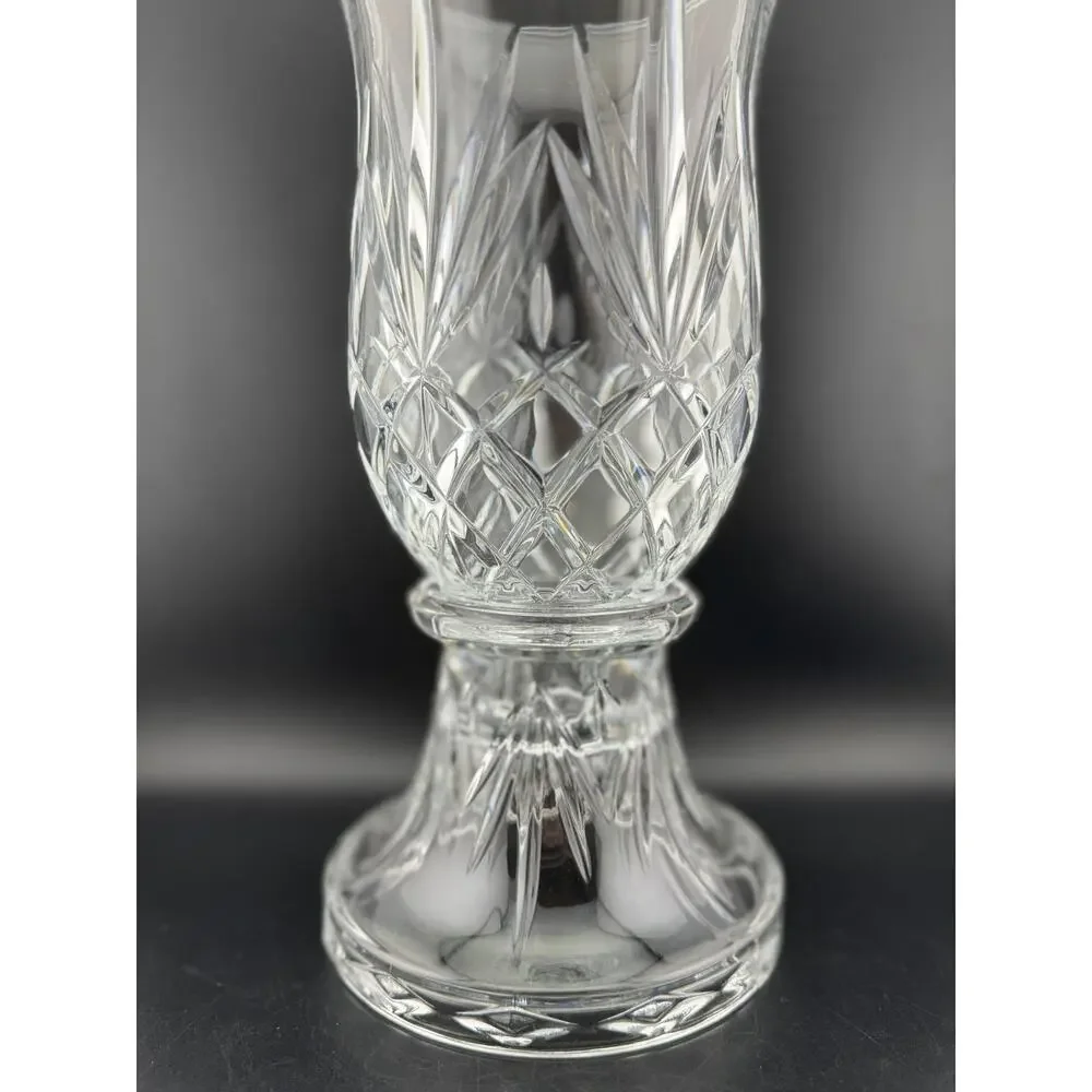 PartyLite Savannah 2-Piece Crystal Hurricane Lamp